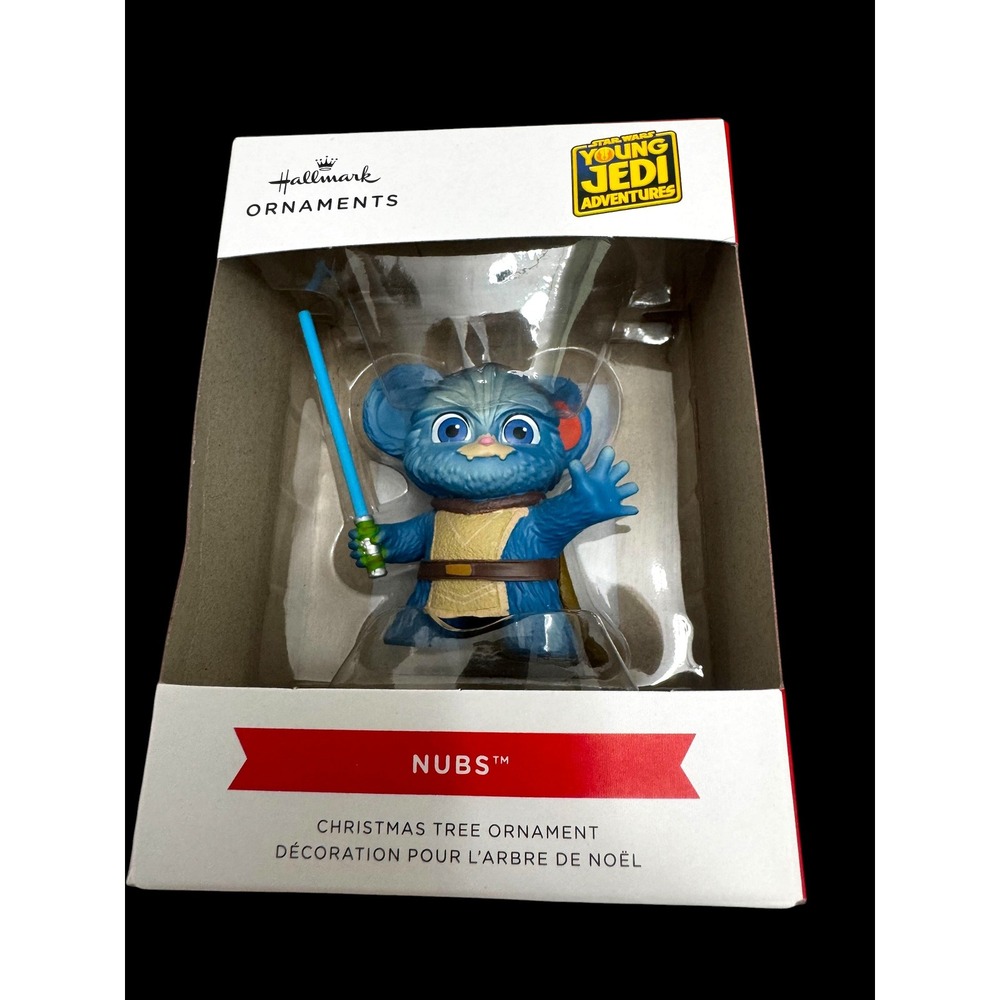 NEW In BOX Hallmark Disney Nubs Young Jedi Ornament collectible Star Wars Figure